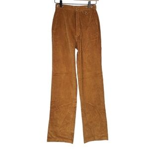 VINTAGE Corduroy Pants High Waist Clovis Ruffin Sport Straight Size 7 Waist 24”